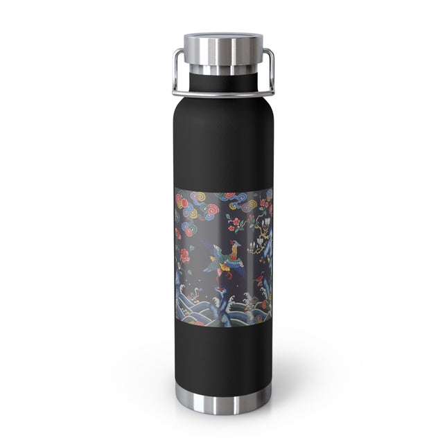 Rank Badge with Mandarin Duck Copper Vacuum Insulated Bottle, 22oz