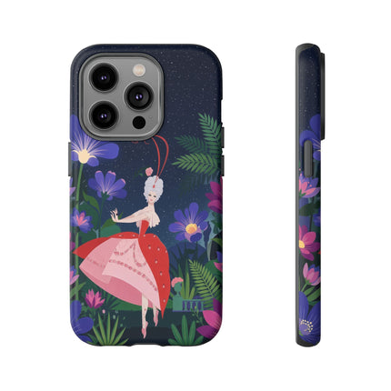 🌺✨ The Lady Of The Starlit Enchanted Garden Phone Case – Art Deco Floral Fantasy