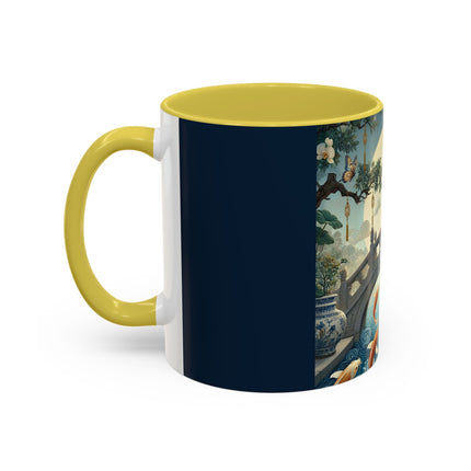 Moonlit Bridge Gentleman Colorful Mug – Imperial Serenity & Moonlit Harmony