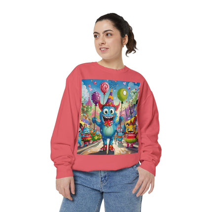 Monster Parade Madness Unisex Garment-Dyed Sweatshirt