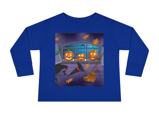 Whimsical Halloween Mischief Toddler Long Sleeve Tee