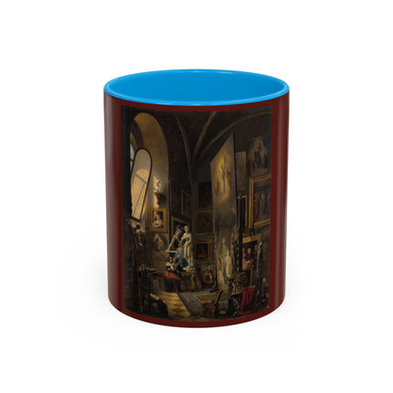 Raphael and his Muse in the Atelier by Vincenzo Abbati Colorful Mugs (11oz, 15oz)