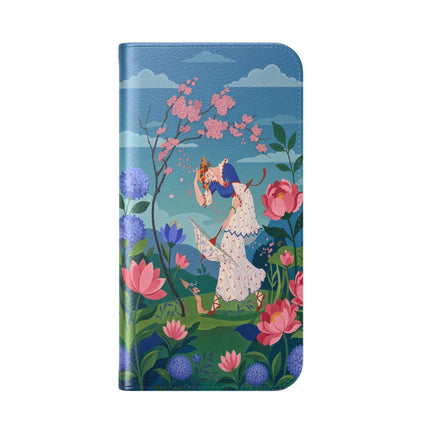 🌸🌿 The Garden Hide-And-Seek Flip Case – Art Deco Floral Whimsy