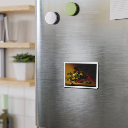 Still Life with Vegetables by James Peale Die-Cut Magnets (5 Sizes)