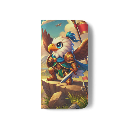 🦅⚔️ Watchful Guardian Flip Case – Courage, Leadership & Noble Adventure