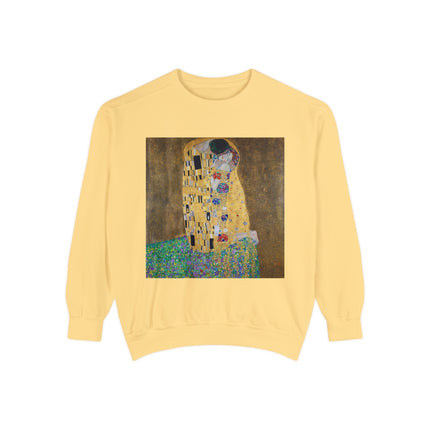 The Kiss by Gustav Klimt Unisex Garment-Dyed Sweatshirt