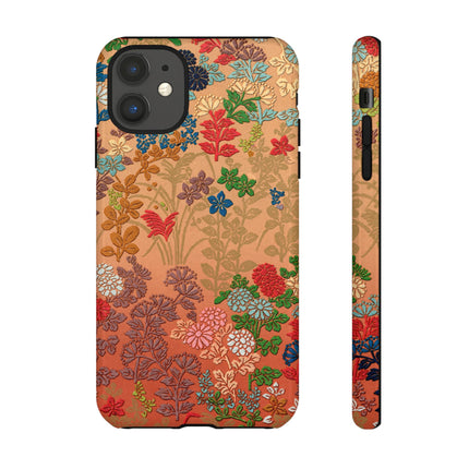 Ornamental Japanese Flower Pattern Phone Cases
