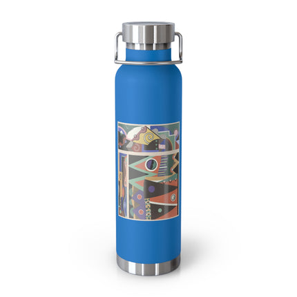 Collection decors et couleurs Pl.03 by Georges Valmiers Copper Vacuum Insulated Bottle, 22oz
