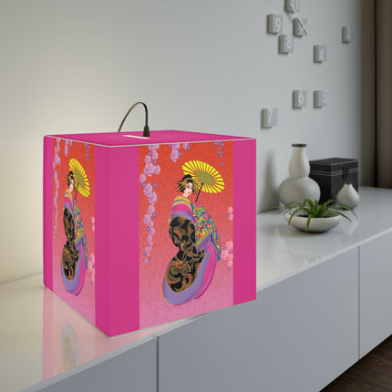 Enchanting Geisha Light Cube Lamp