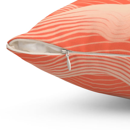Hues of Orange Wave Patterns and Beige Wave Pattern
