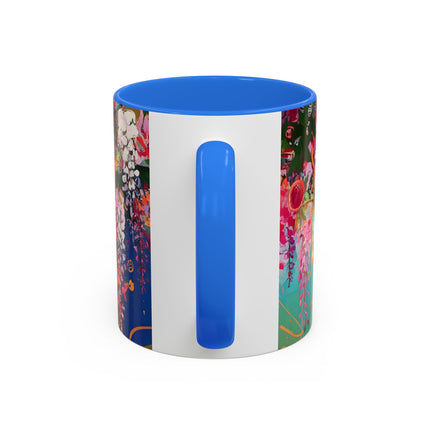 Golden Wisteria Elegance Colorful Mugs (11oz, 15oz)