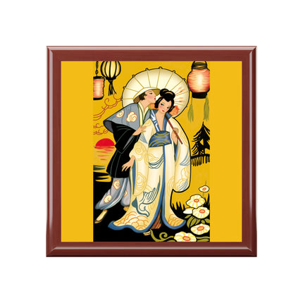 Golden Embrace Jewelry Box