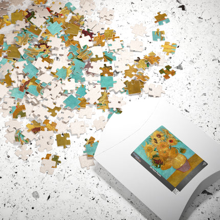 Vase with Twelve Sunflowers by Vincent Van Gogh Puzzle (110, 252, 500-Piece)