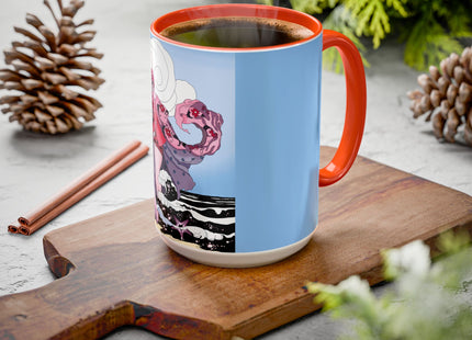 Goddess of the Swirling Sea Colorful Mugs (11oz, 15oz)