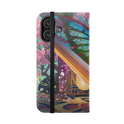 🦊🦋 Cyber Kitsune Butterfly Guardian Phone Case – Neon Magic & Digital Dreams