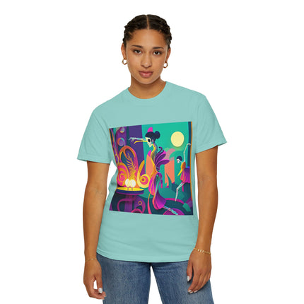 Dance of the Skeleton Ballerinas Unisex Garment-Dyed T-shirt