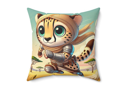 Swift Cheetah Spun Polyester Square Pillow