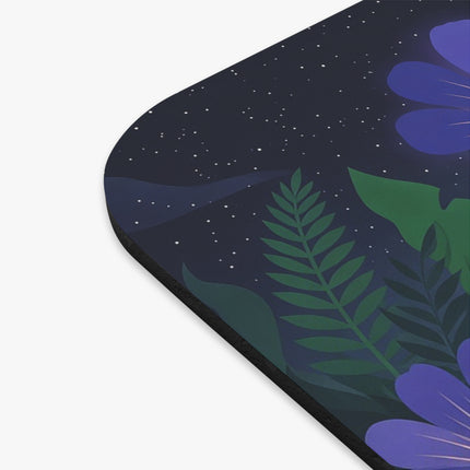 🌙🌺 The Lady Of The Midnight Garden Mouse Pad – Art Deco Floral Fantasy