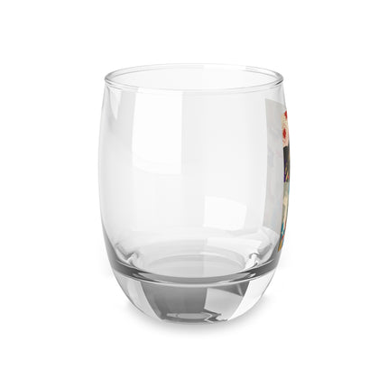 Looking Observant; The Appearance of a Kyoto Waitress of the Meiji Era by Tsukioka Yoshitoshi Whiskey Glass