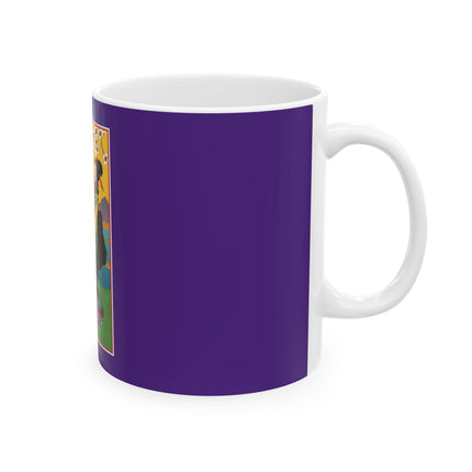 Harmony in Motion: A Dance beneath the Cherry Blossoms by Sofia Chiostri Ceramic Mug 11oz