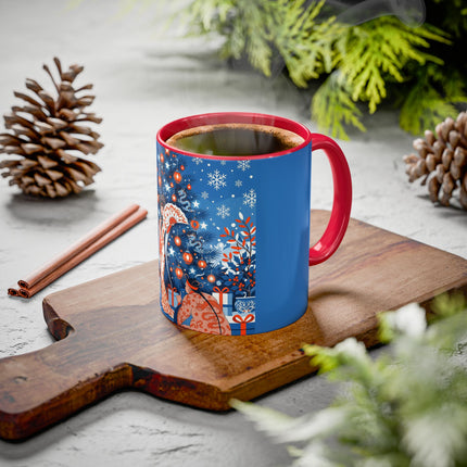 🎋❄️ The Winter Lantern Celebration Colorful Mug – Elegant Asian Christmas Fantasy