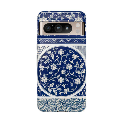 Blue Flower Pattern by Owen Jones Phone Cases