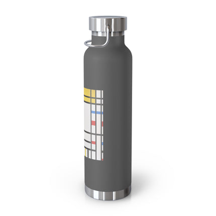 Place de la Concorde by Piet Mondrian Copper Vacuum Insulated Bottle, 22oz
