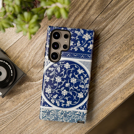 Blue Flower Pattern by Owen Jones Phone Cases
