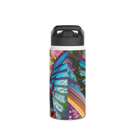 Cyberpunk Chic Stainless Steel Water Bottle