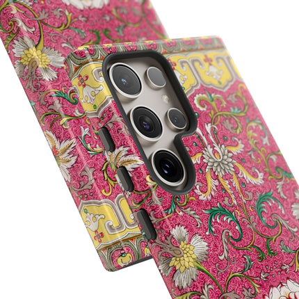 Pink Floral Pattern by Owen Jones Phone Cases