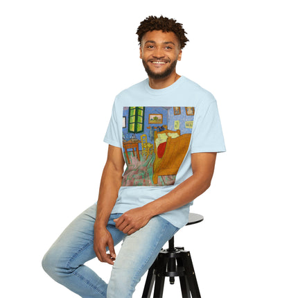 The Bedroom by Vincent van Gogh Unisex Garment-Dyed T-shirt