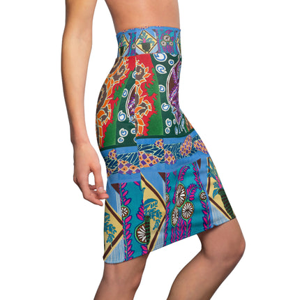 Floral Design by Emile-Alain Séguy Women's Pencil Skirt (AOP)