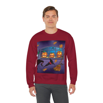 Whimsical Halloween Mischief Unisex Heavy Blend™ Crewneck Sweatshirt