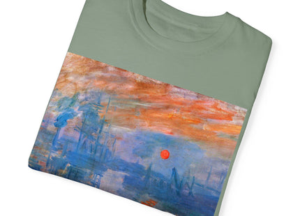 Sunrise by Claude Monet Unisex Garment-Dyed T-shirt