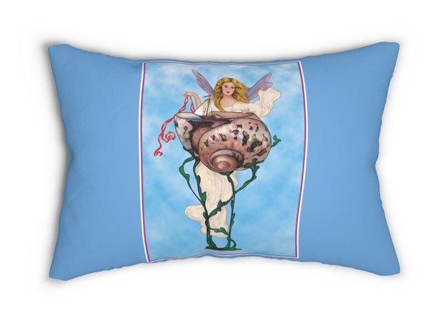 Enchanting Serenity Spun Polyester Lumbar Pillow