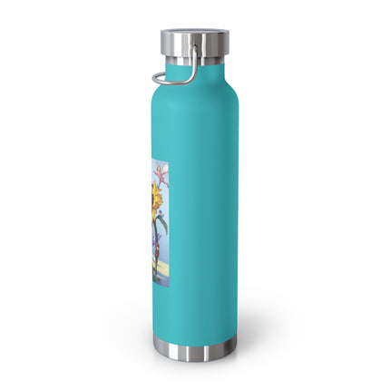 Sunflower Fairies by Margaret Tarrant Copper Vacuum Insulated Bottle, 22 oz