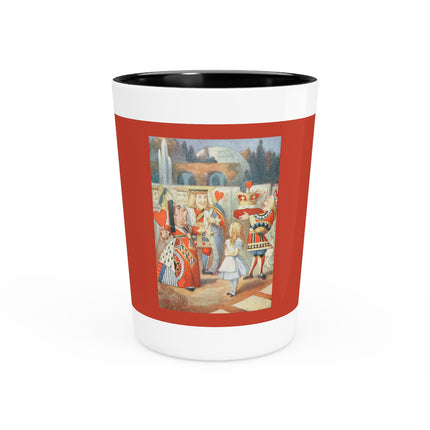 Off with her head! Off with— by Sir John Tenniel Ceramic Shot Glass