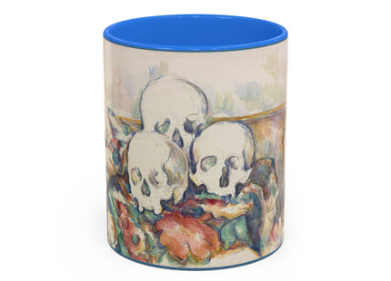 The Three Skulls by Paul Cézanne Colorful Mugs (11oz, 15oz)