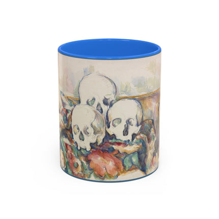 The Three Skulls by Paul Cézanne Colorful Mugs (11oz, 15oz)