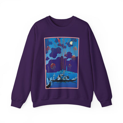 Fireworks in Venice by George Barbier Heavy Blend™ Crewneck Sweatshirt