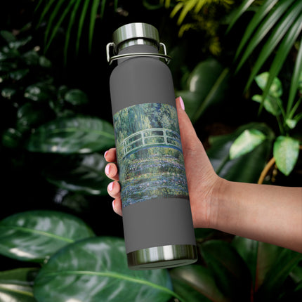 Water Lilies and Japanese Bridge by Claude Monet Copper Vacuum Insulated Bottle, 22oz