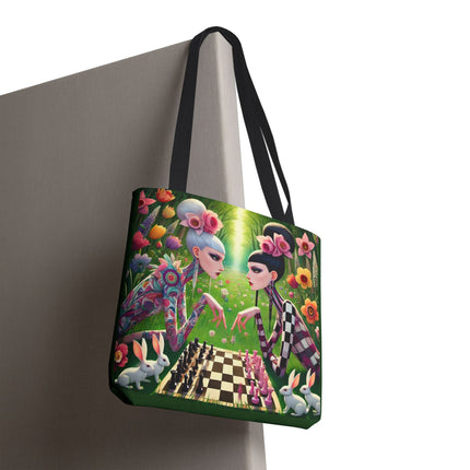 The Spring Gambit: A Fairy’s Move Tote Bag – Whimsical Chess & Spring Magic