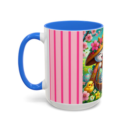Geisha Kitten’s Easter Delight Colorful Mugs (11oz, 15oz)