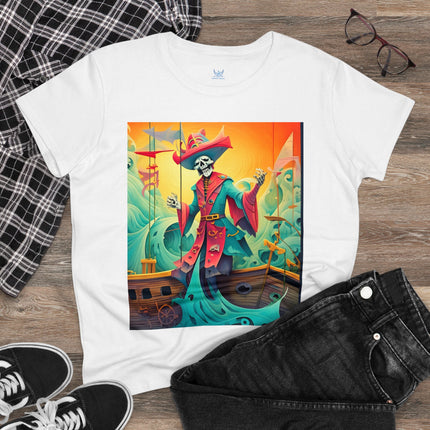 Skeleton Crew of the Misty Seas Women's Midweight Cotton Tee