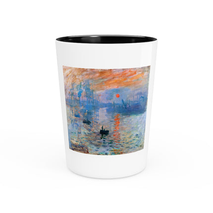 Sunrise by Claude Monet Ceramic Shot Glass