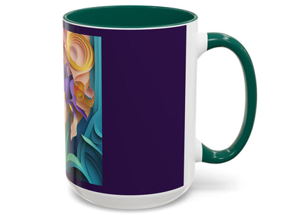 The Elegant Iris Flower Colorful Mugs (11oz, 15oz)