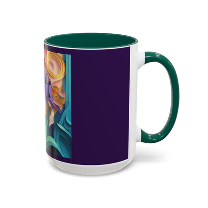 The Elegant Iris Flower Colorful Mugs (11oz, 15oz)