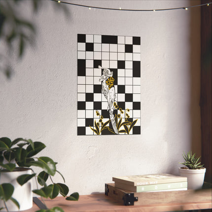 Woman and the Crossword Fine Art Posters