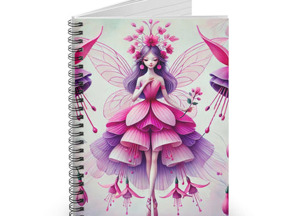 Fuchsia Fairy Spiral Notebook - Ruled Line