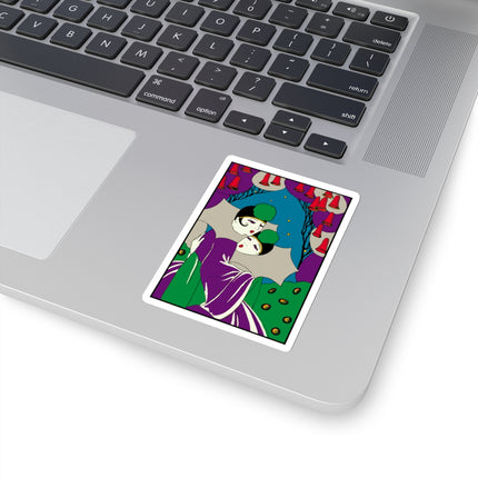 Two Pierrots Kiss-Cut Stickers (4 Sizes)
